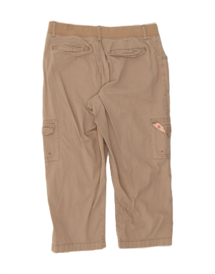 LEE Womens Relaxed Fit Straight Capri Trousers W32 L22 Beige Vintage Lee and Second-Hand Lee from Messina Hembry 