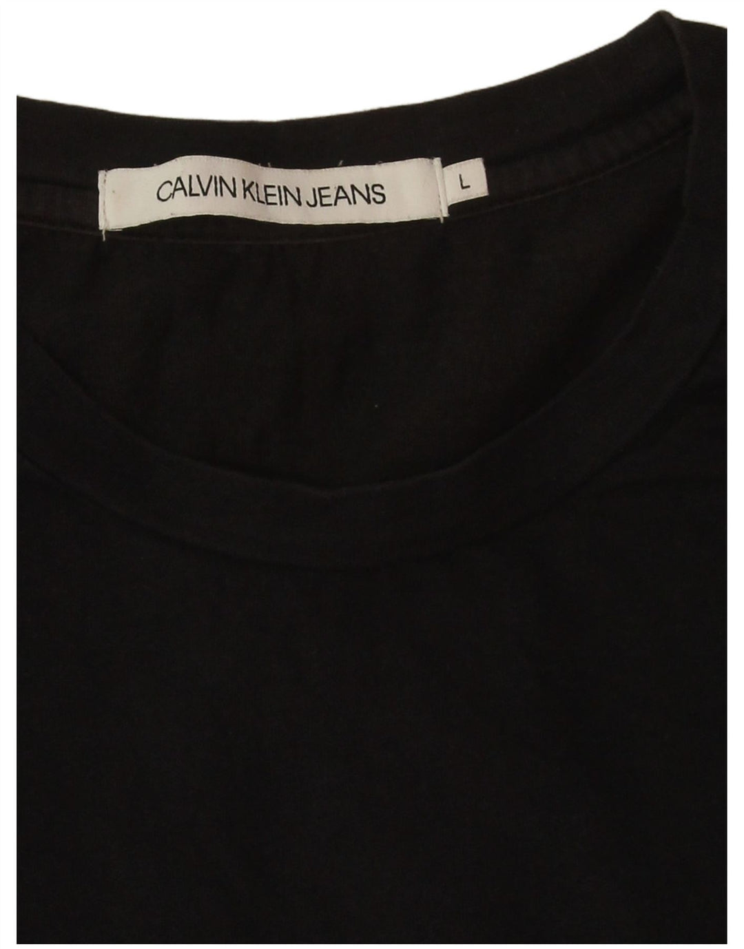 Calvin Klein Jeans Top grafico da uomo manica lunga grande color block nero