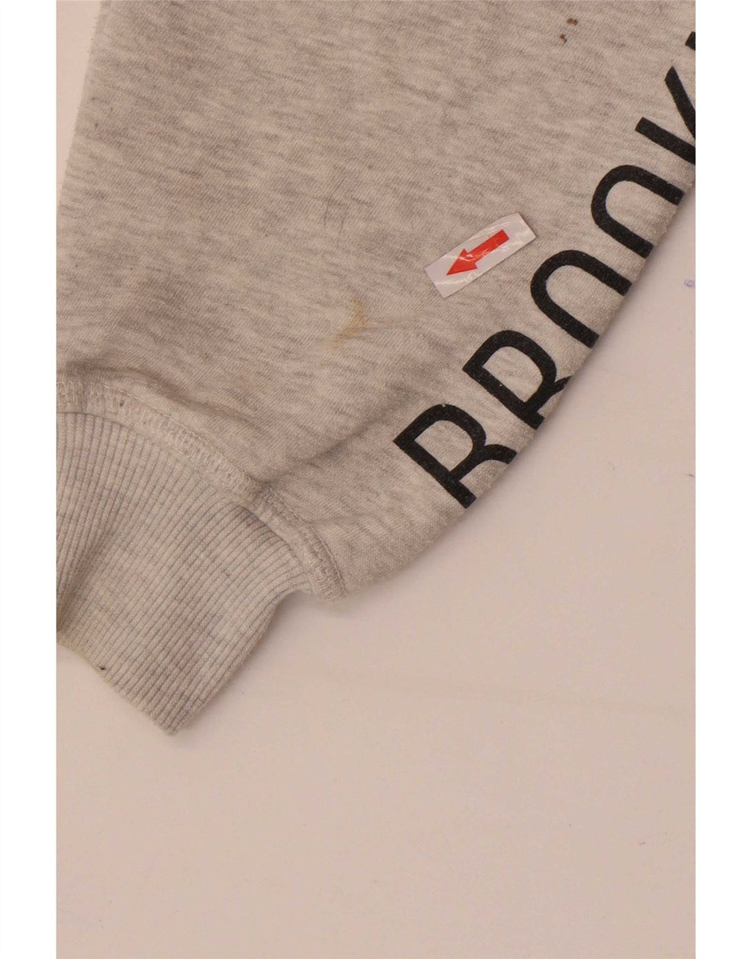 Maglione con cappuccio e zip grafica corta da donna Pull & Bear UK 10 piccolo grigio chiazzato