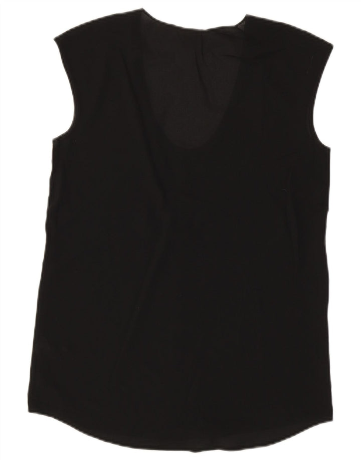 J. CREW Camicetta senza maniche da donna US 00 2XS Poliestere nero