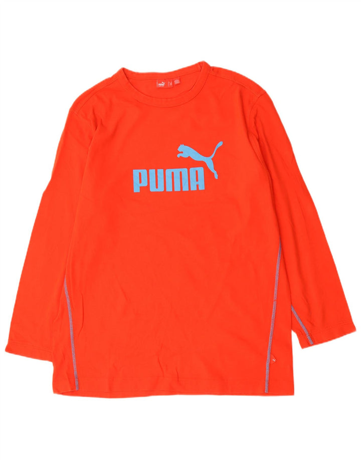 Puma Top grafico da uomo manica lunga grande rosso cotone