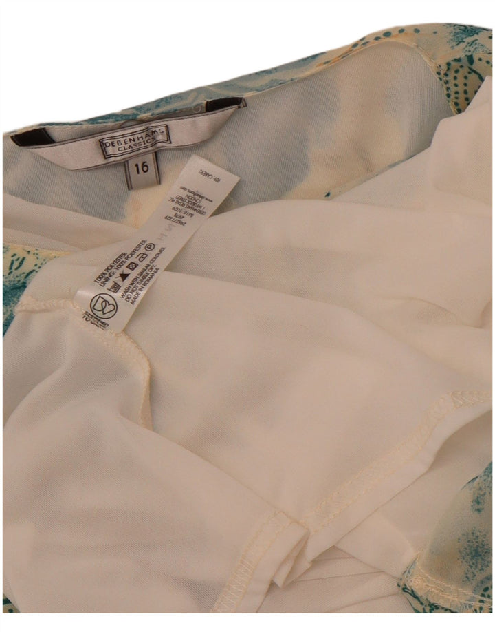 Camicetta da donna Debenhams Top UK 16 Grande poliestere floreale multicolore