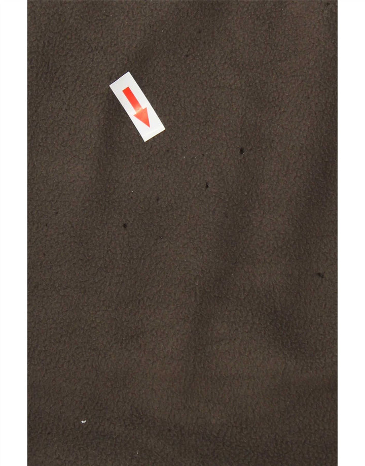 Maglione in pile Champion da uomo con zip e collo grande grigio