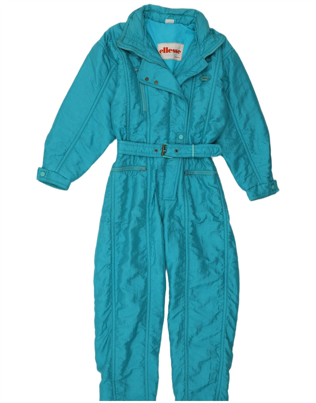 Tuta da sci da donna Ellesse IT 46 Large Blu Nylon Retro