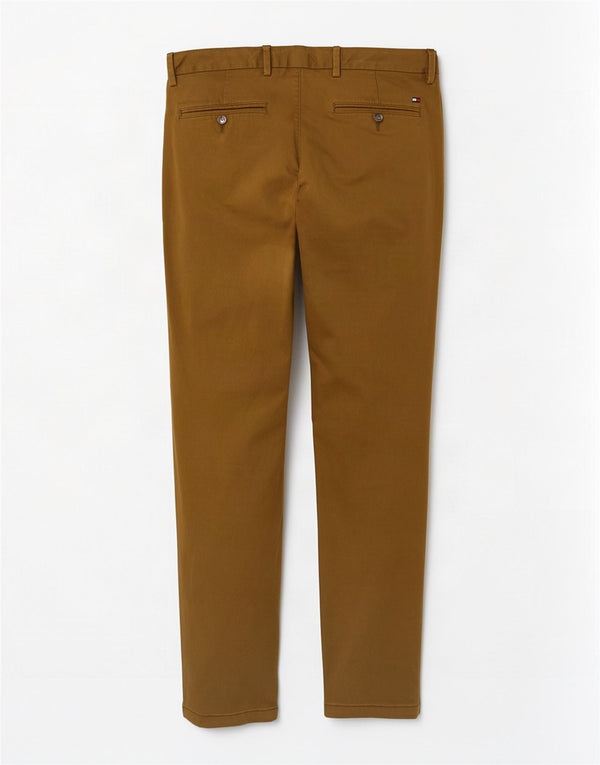 Pantaloni chino slim da uomo Tommy Hilfiger W34 L32 cotone kaki