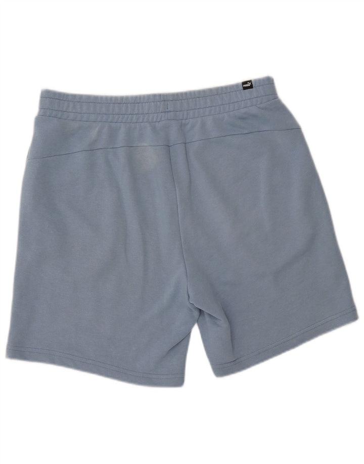 Pantaloncini sportivi grafici da uomo Puma grandi in cotone blu