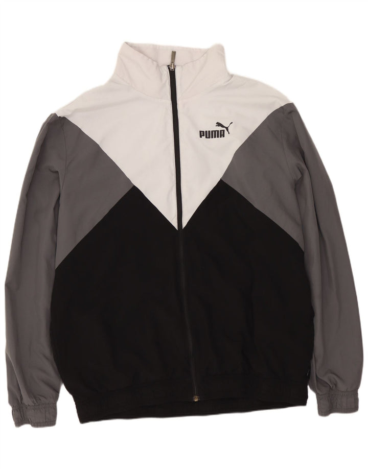 Giacca da tuta da uomo PUMA XL nera in poliestere color block