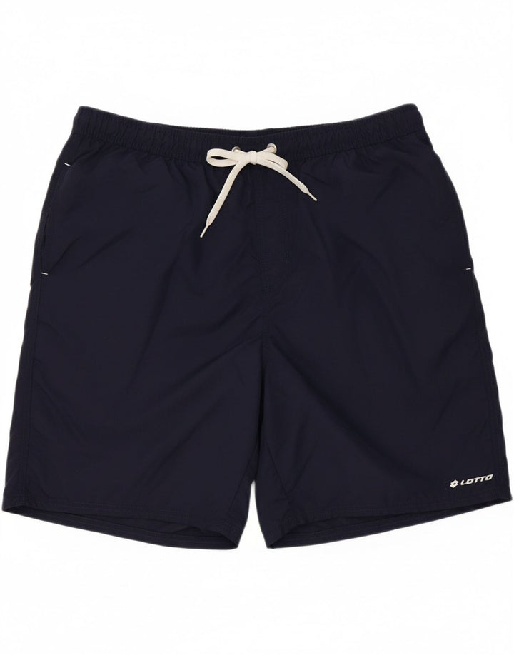 LOTTO Mens Swimming Shorts 2XL  Navy Blue Polyamide Vintage Lotto and Second-Hand Lotto from Messina Hembry 