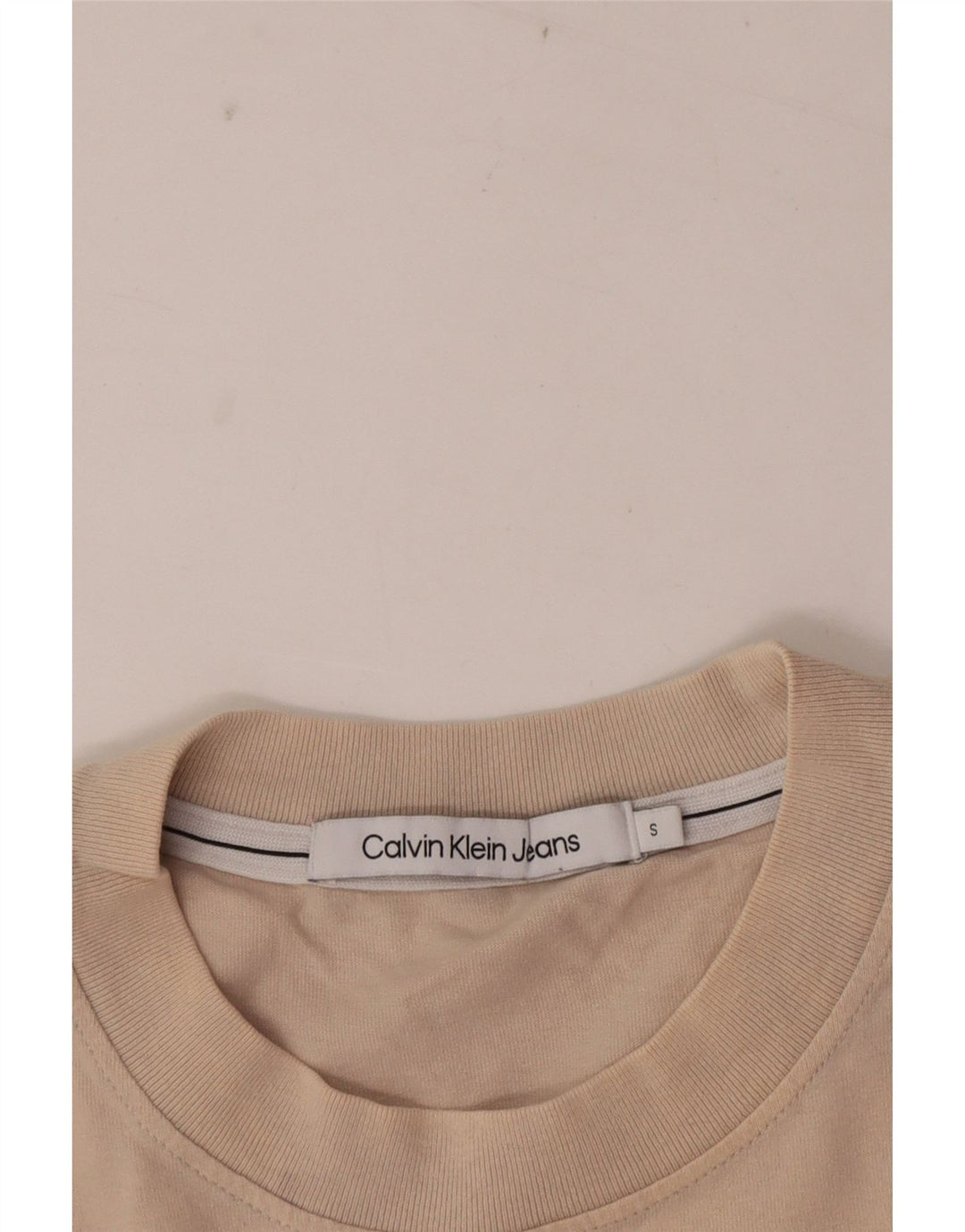 Maglietta da uomo Calvin Klein Jeans Top piccola Beige