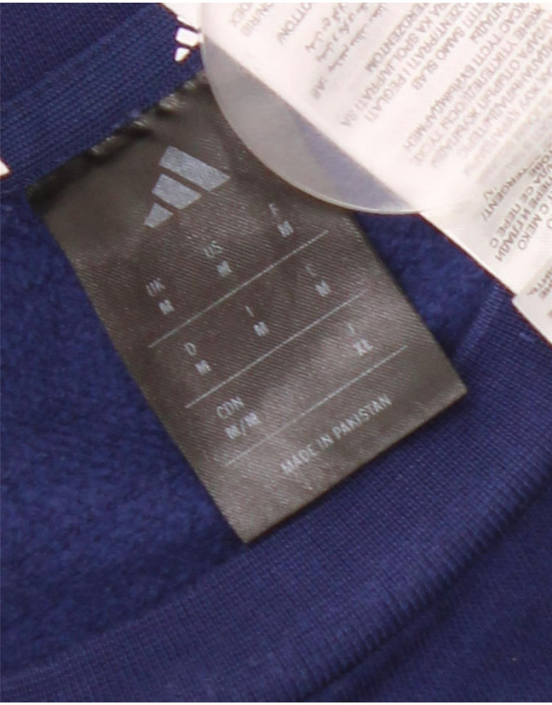 Felpa da uomo Adidas maglione medio blu navy in cotone