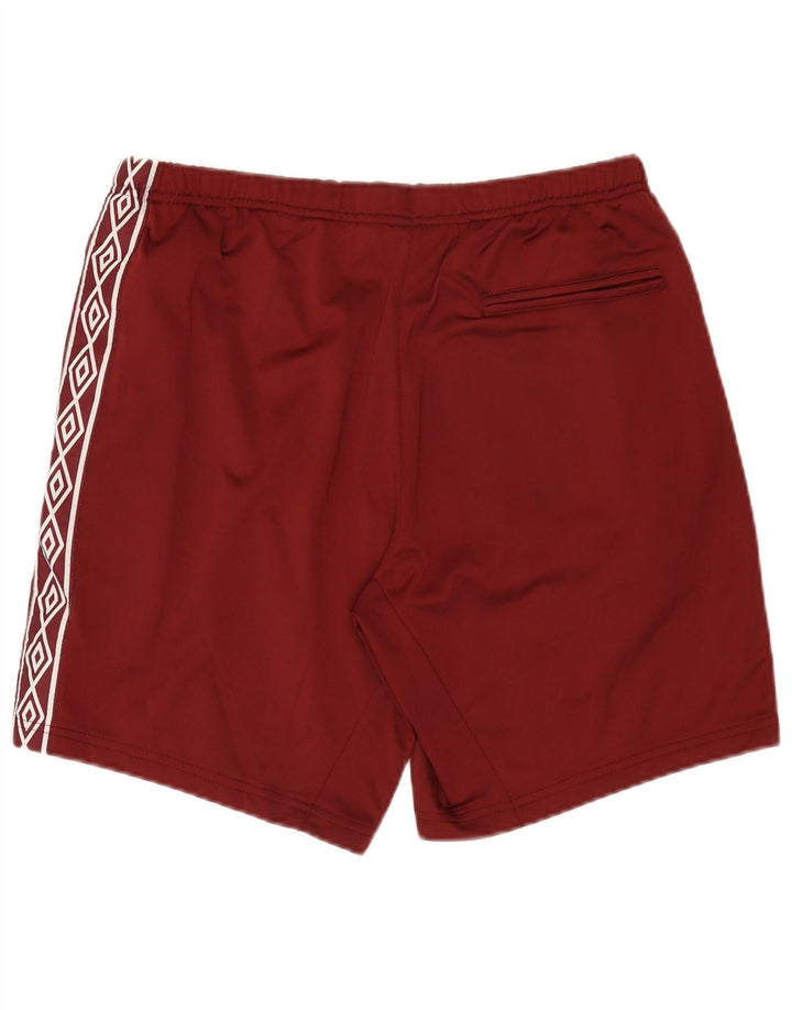 Pantaloncini sportivi grafici da uomo Umbro grandi in poliestere bordeaux