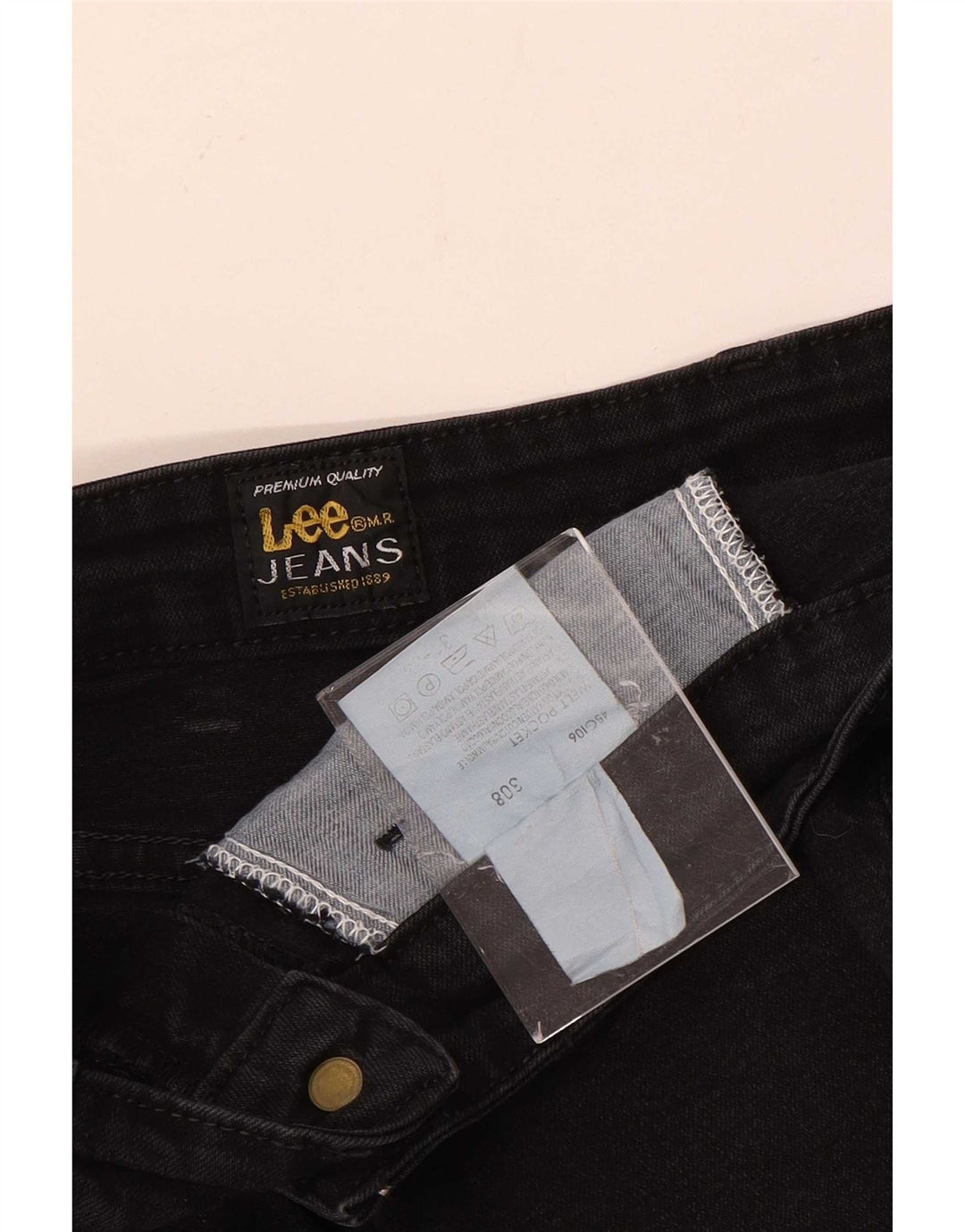 Jeans Bootcut a vita alta da donna Lee W31 L30 cotone nero