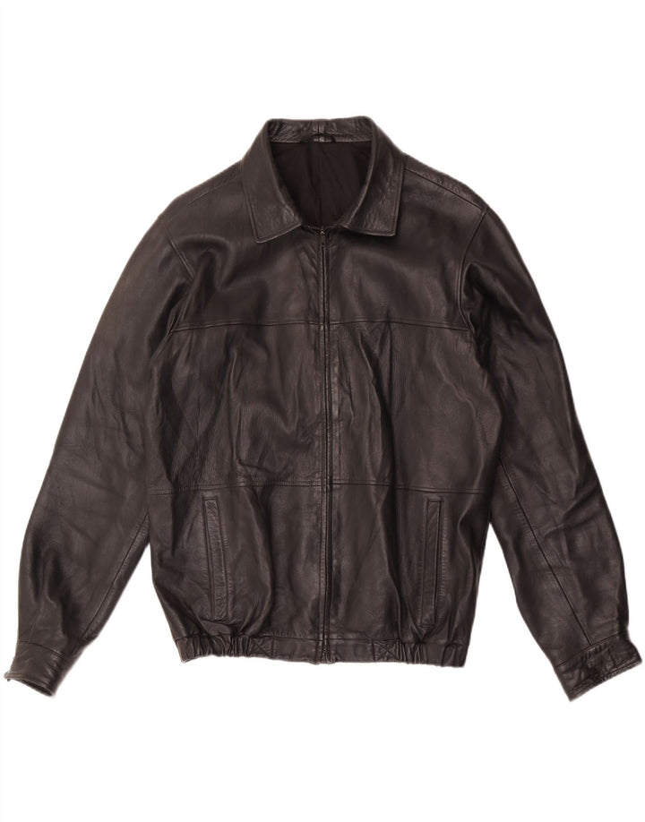 Giacca in pelle da uomo Scout UK 38 Pelle nera media