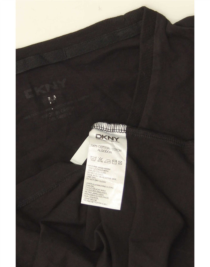 T-shirt grafica da uomo Dkny Top in cotone nero medio