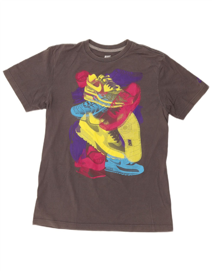 T-shirt grafica Nike da uomo con vestibilità regolare, grigio medio