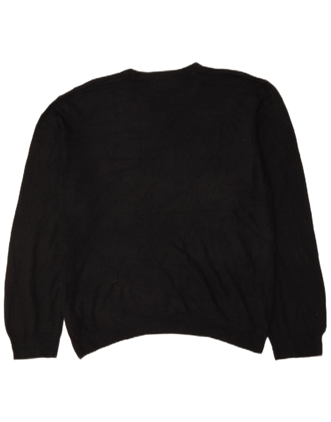 Maglione da uomo Marks & Spencer vestibilità regolare con scollo a V 2XL acrilico nero