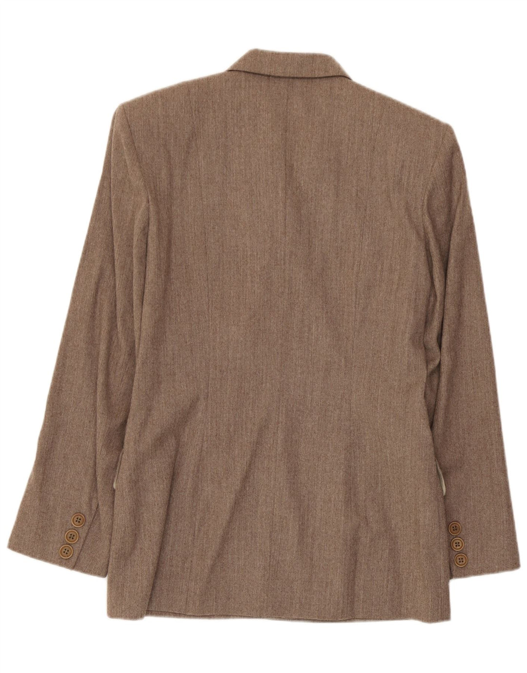 Giacca blazer doppiopetto vintage da donna IT 42 Lana beige medio
