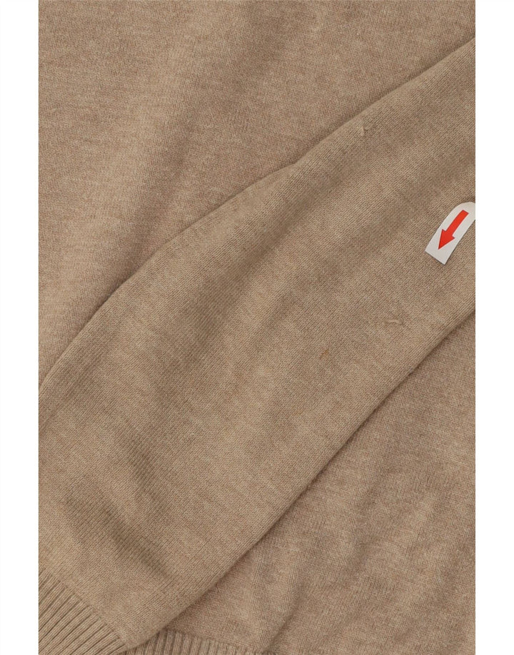 Maglione cardigan da donna Zara UK 14 grande nylon grigio