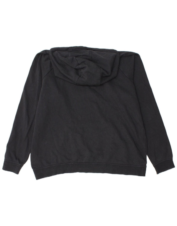 Felpa con cappuccio oversize da donna NIKE UK 18 XL cotone nero