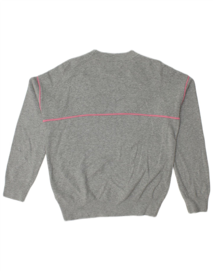 Maglione maglione girocollo oversize da donna Marks & Spencer UK 10 piccolo grigio