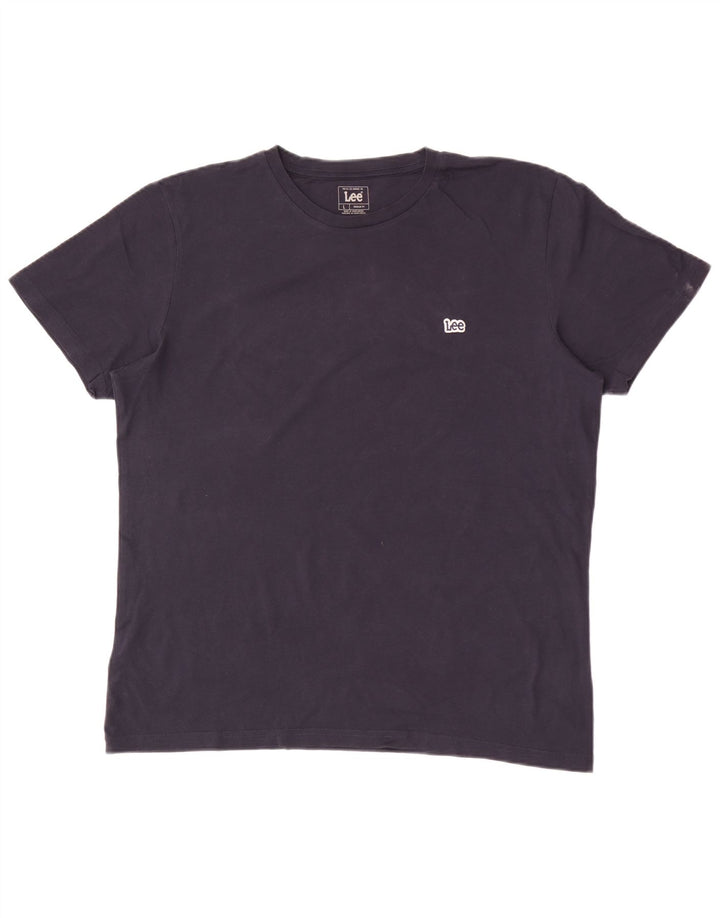 Maglietta Lee da uomo dalla vestibilità regolare, taglia grande, in cotone blu navy
