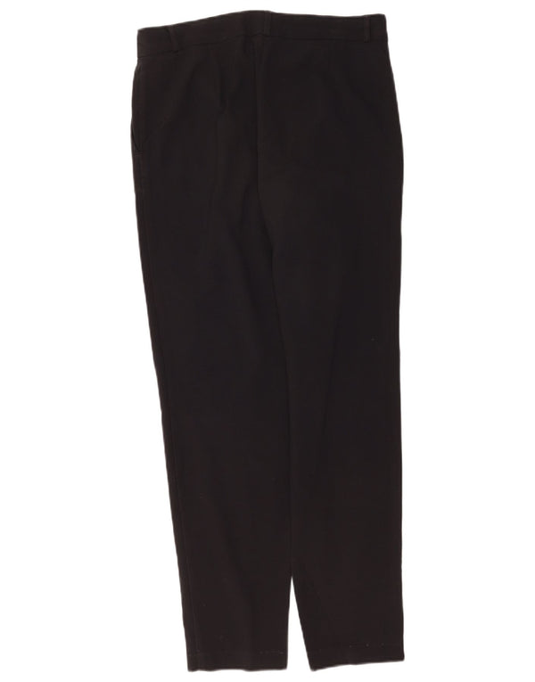 Pantaloni casual slim da donna Marks & Spencer UK 10 piccoli W30 L30 neri