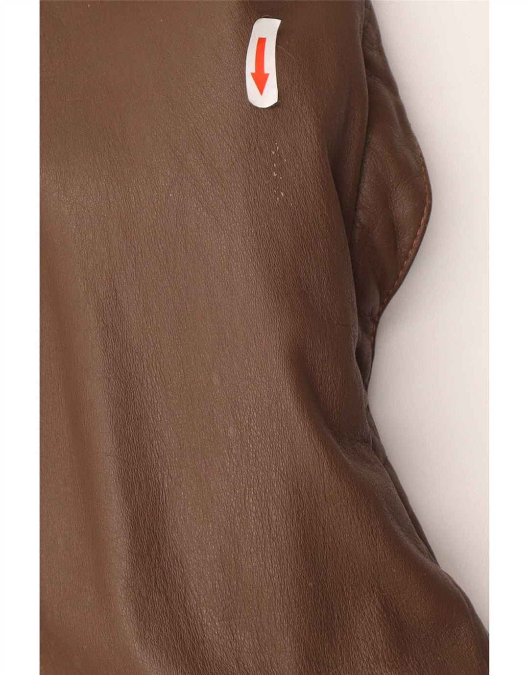 Giacca in pelle militare vintage da uomo IT 52 XL Marrone