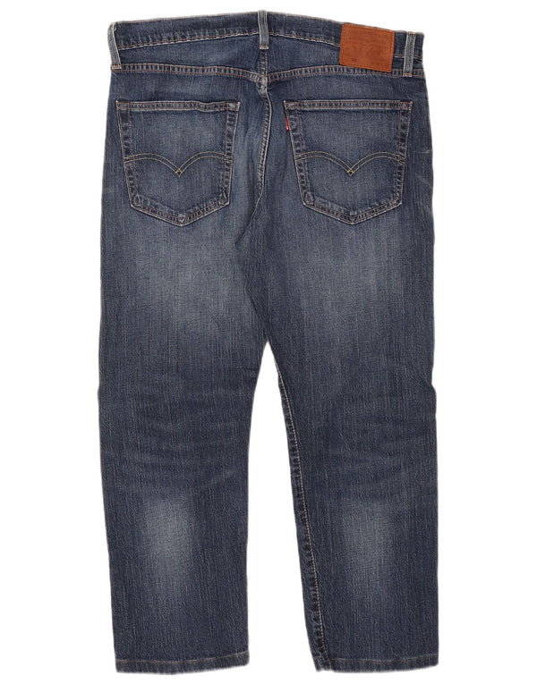 Levi's Uomo 502 Jeans corti affusolati W36 L25 Cotone Blu