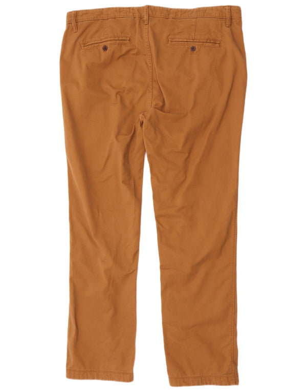 Pantaloni chino slim da uomo Fat Face W42 L33 cotone marrone