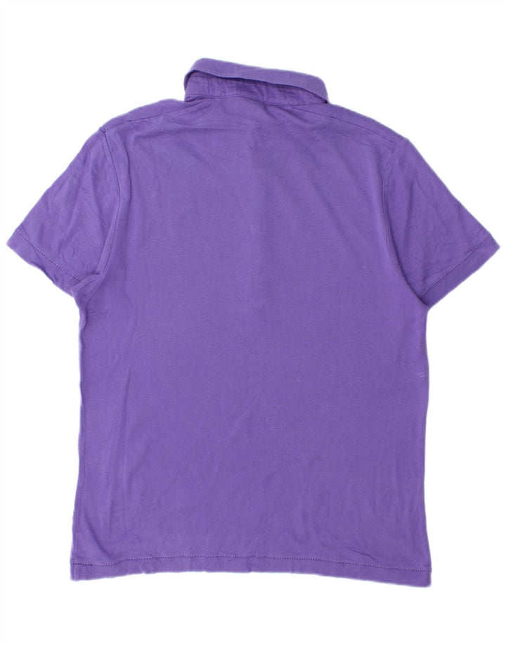 Polo Puma da uomo in cotone viola medio