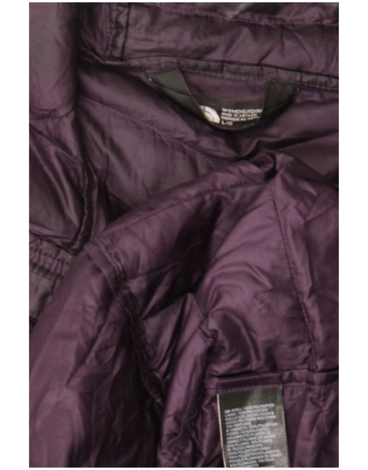 Cappotto imbottito con cappuccio da donna The North Face UK 16 Large Viola Poliestere