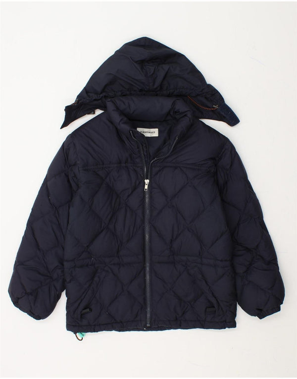 ALBERTO ASPESI Boys Hooded Padded Jacket 10-11 Years Medium Navy Blue