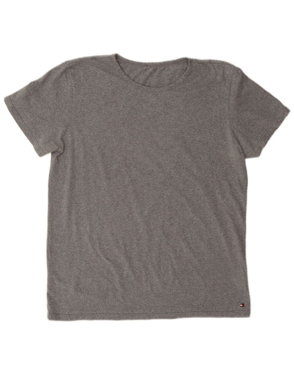 T-shirt da donna Tommy Hilfiger Top UK 18 XL cotone grigio
