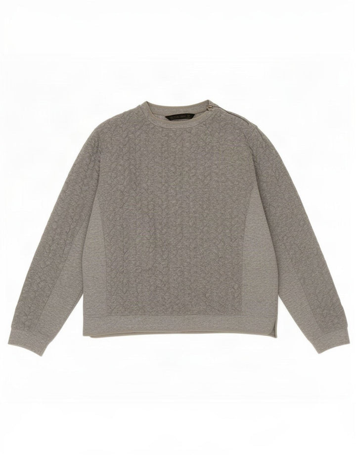 Felpa da donna Zara UK 14 Grigio medio