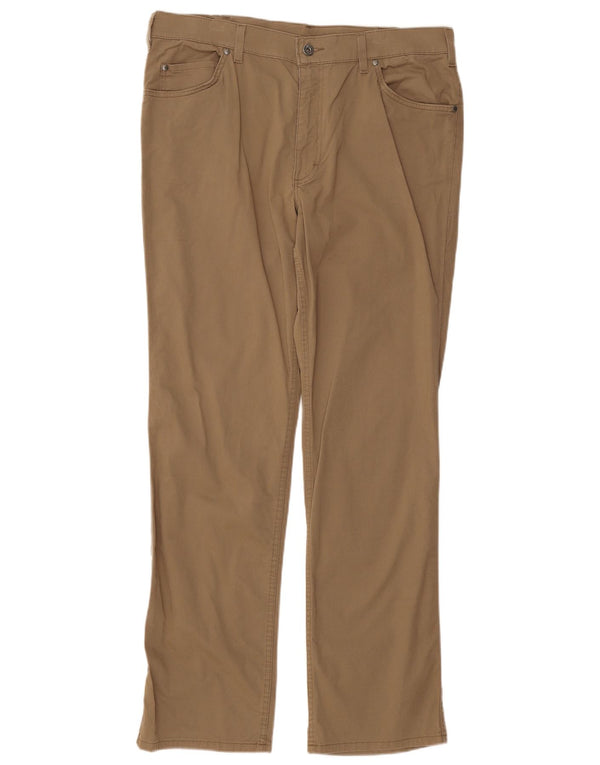 Pantaloni casual dritti da uomo Mustang Tramper W38 L32 in cotone beige