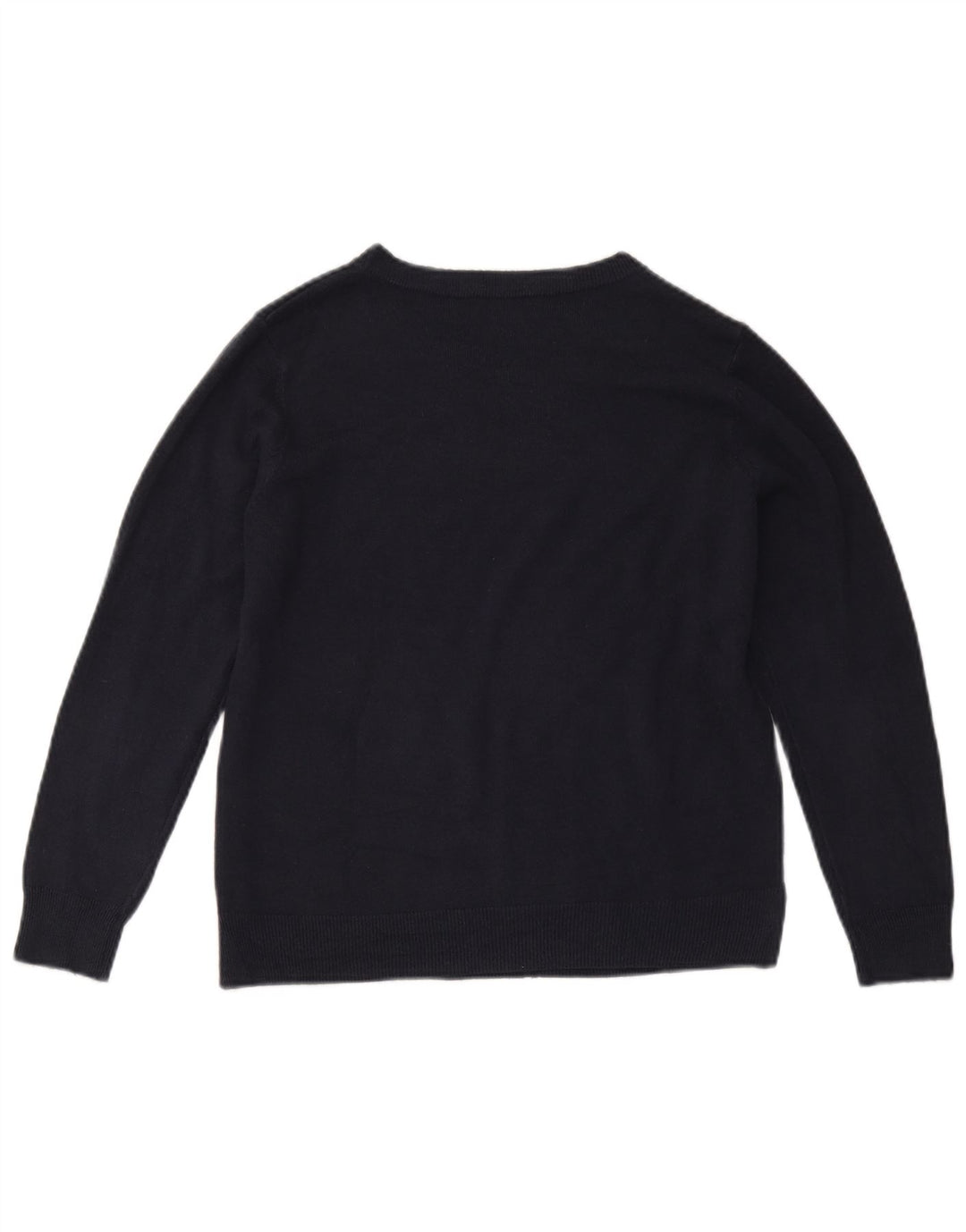 Maglione maglione con scollo a barca da donna Marks & Spencer UK 14 blu navy medio