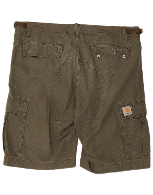 Carhartt Mens Cargo Shorts W32 Medium Khaki Cotton