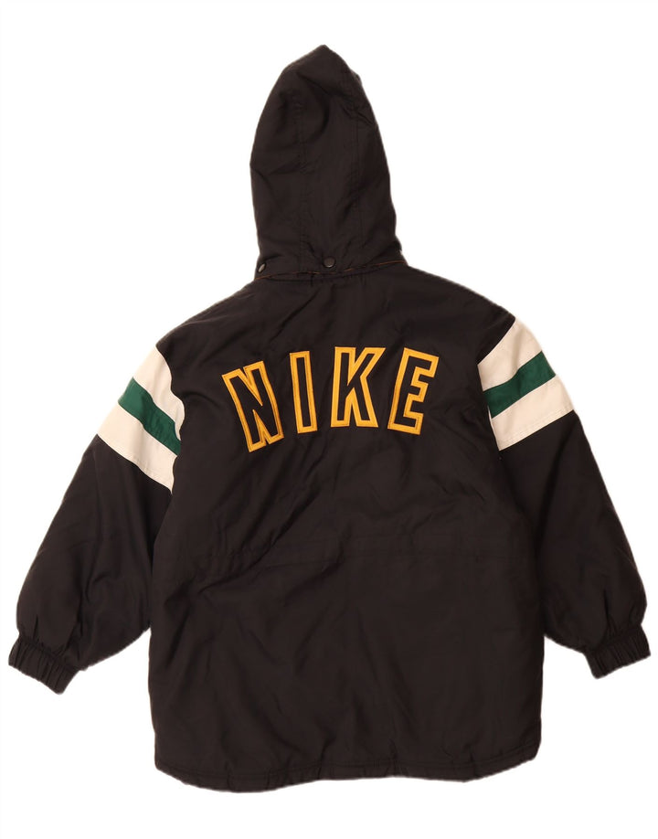 Giacca imbottita con grafica oversize Nike da ragazzo 9-10 anni media nera