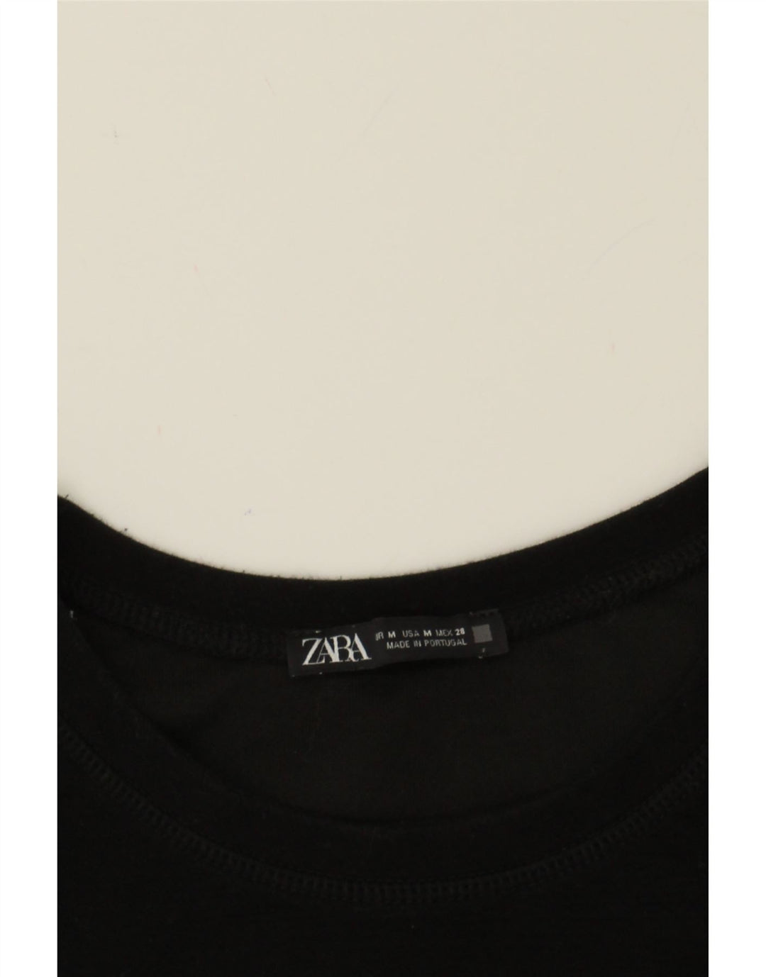 ZARA Womens Top Long Sleeve UK 14 Medium Black Vintage Zara and Second-Hand Zara from Messina Hembry 