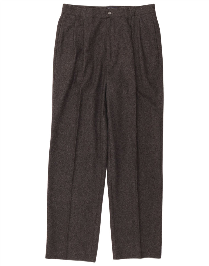Pantaloni casual vintage da uomo con pepped IT 48 Medium W30 L31 Lana grigia