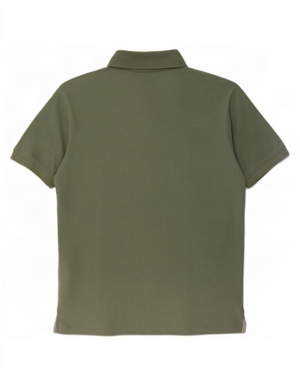 Polo da uomo Tommy Hilfiger grande in cotone verde