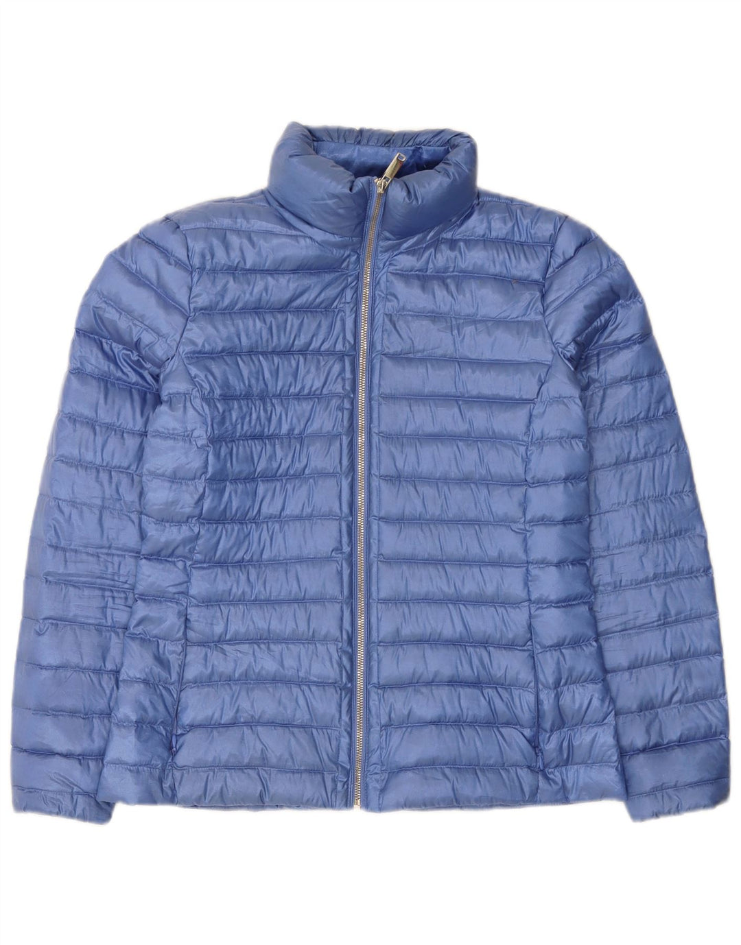 Giacca imbottita da donna Massimo Dutti UK 12 Poliestere blu medio