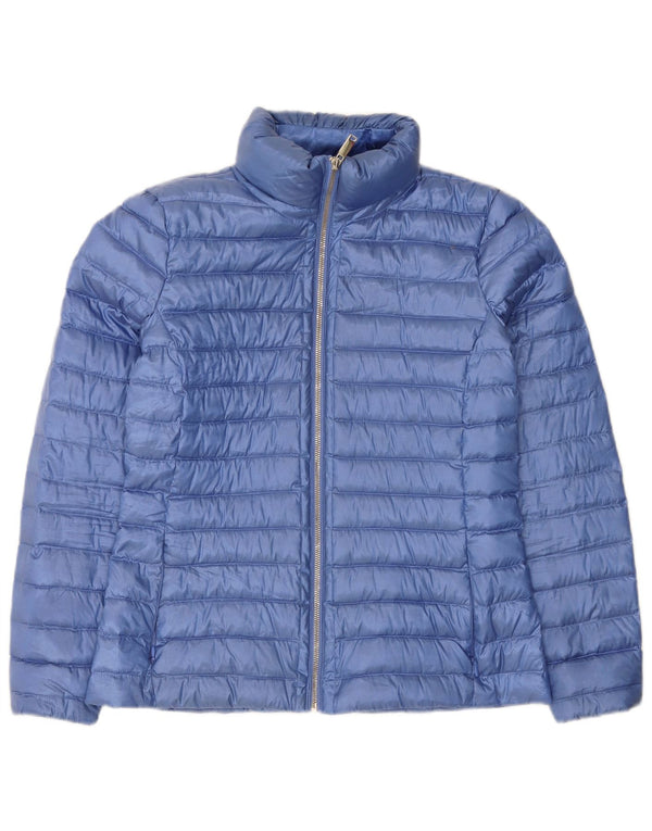 Giacca imbottita da donna Massimo Dutti UK 12 Poliestere blu medio