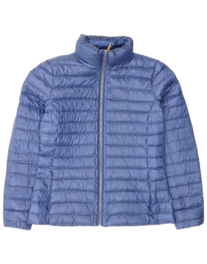 Giacca imbottita da donna Massimo Dutti UK 12 Poliestere blu medio