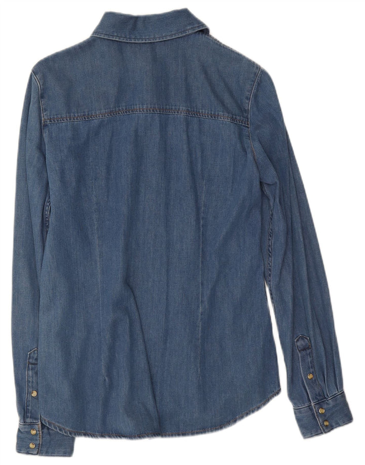 Camicia di jeans da donna Massimo Dutti UK 10 piccola blu