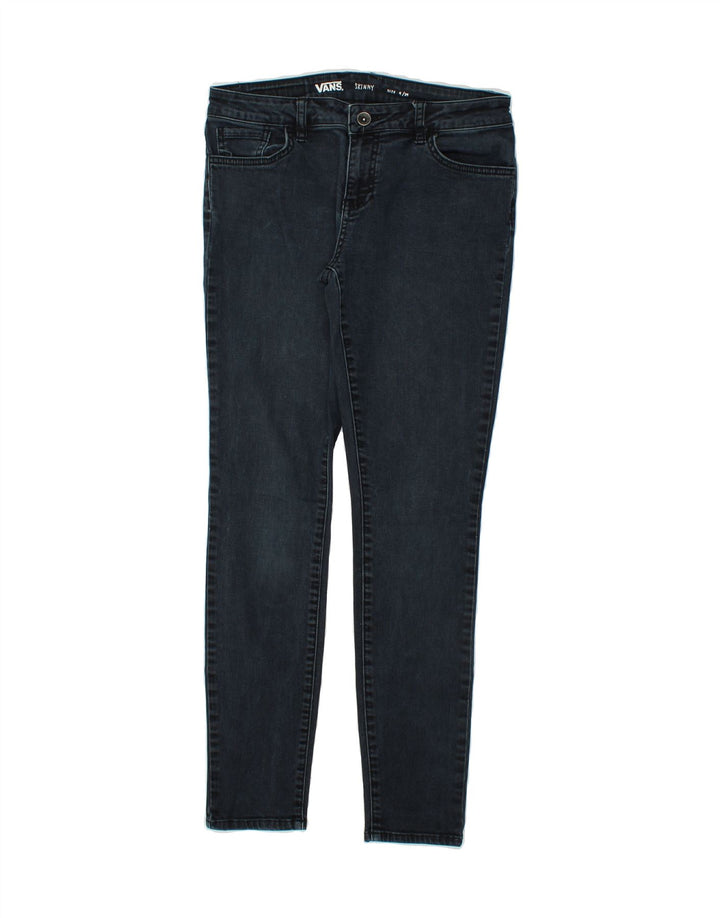 VANS Womens Skinny Jeans US 9 Medium W29 L29 Navy Blue Cotton Vintage Vans and Second-Hand Vans from Messina Hembry 