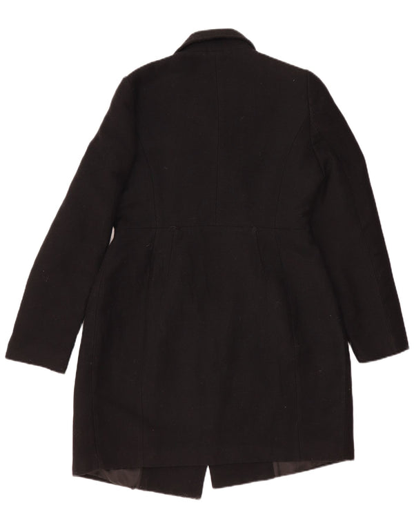 Cappotto Donna Pinko UK 12 Medio Nero Lana