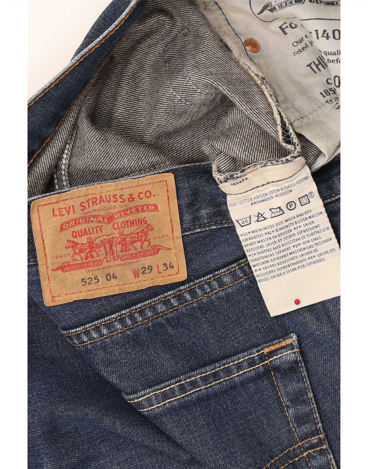 Jeans Levi's Uomo 525 Bootcut W29 L34 Cotone Blu