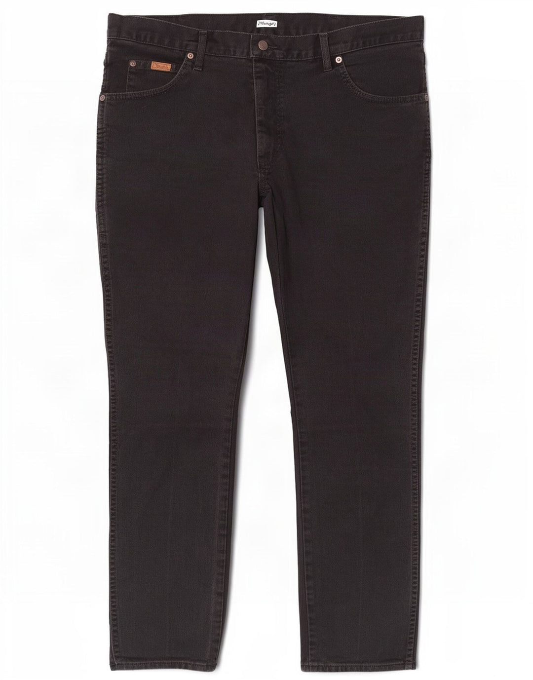 Jeans dritti da uomo Wrangler Texas W35 L30 cotone nero