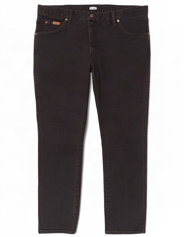 Jeans dritti da uomo Wrangler Texas W35 L30 cotone nero